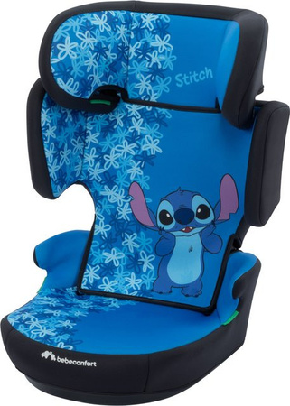 BEBECONFORT Kindersitz Hera i-Safe Disney Fun Stitch in Schwarz und Pink, i-Size nach ECE R129, faltbar