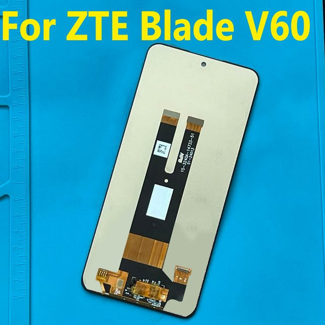 ZTE Blade V60 LCD Display Ersatzteil mit Front Touch Screen in Schwarz - Bild 1