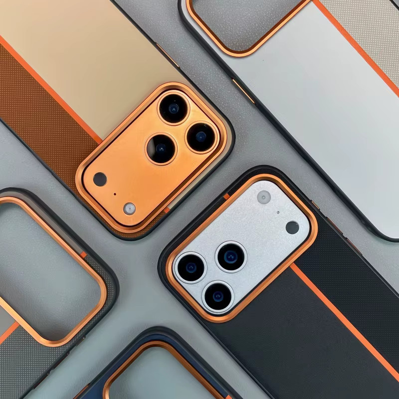Apple Luxuriöse PU-Leder-Magnethülle für iPhone 17 16 15 14 Pro Max in Multicolour mit kabellosem Laden und rutschfestem Schutz - Bild 2