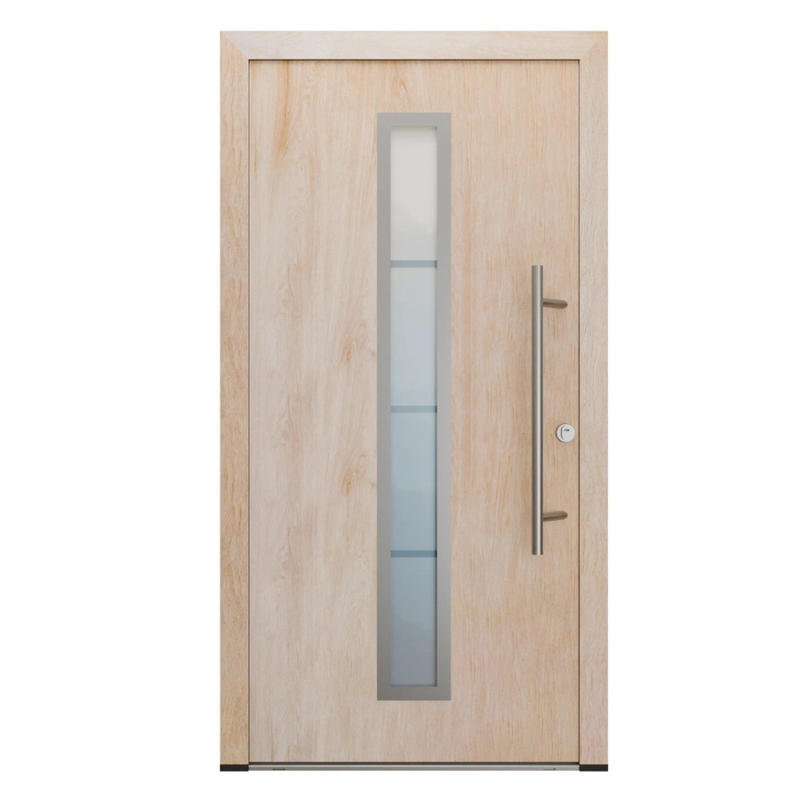 FM Türen Innen Tür AS68 Modell 01 mit Glaseinsatz in Turner-Eiche, Rechts, B: 100 cm, H: 200 cm - Bild 1