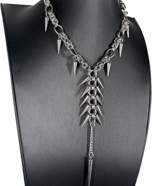 EDY STONE Halskette, Edelstahl, Silber, Unisex, Geometrisch - Bild 1