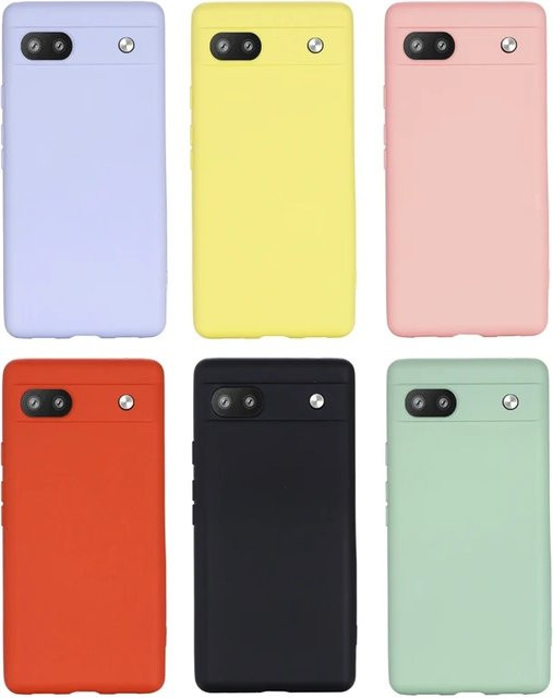 Silikon Schutzhülle mit Flüssigkeitseffekt für Google Pixel 6 7 8 9 Pro in Schwarz - Bild 1
