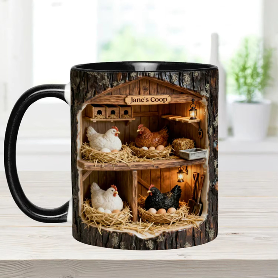 Personalisierte Keramiktasse mit Gravur von Light Magic in Weiß für Bauernhofbesitzer - Bild 2