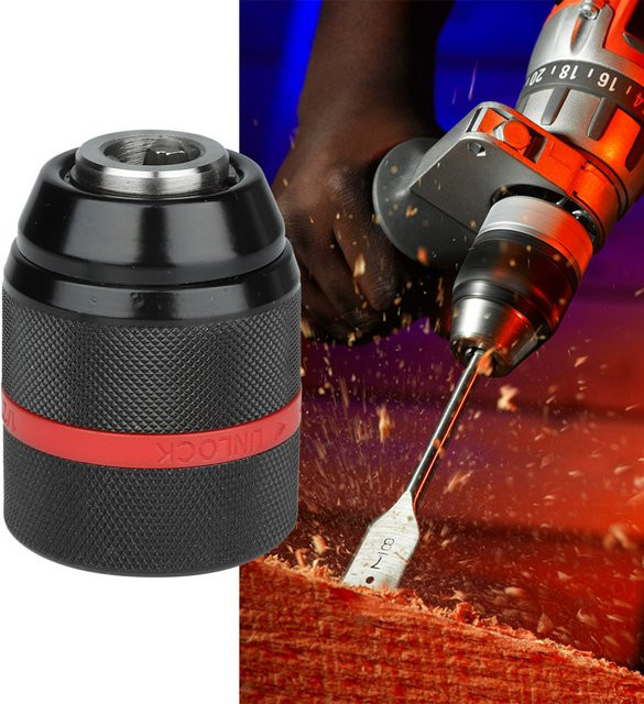 Schlüsselloses Schnellspannbohrfutter in Schwarz, 1/2-20UNF, für Spannweite 2 bis 13 mm - Bild 1