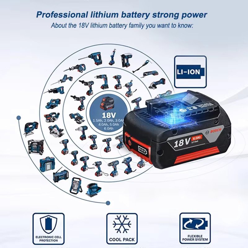 Bosch Professional 18V Li-Ion Akku BAT609 mit 5,0 Ah Kapazität - Bild 2