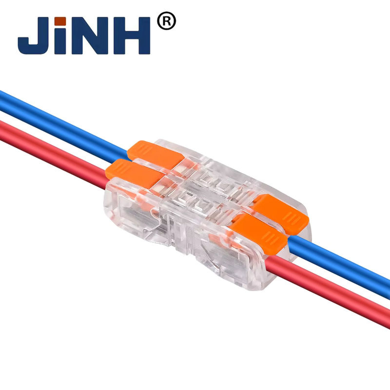 JINH Mini-Kabelverbinder Set mit schneller Verdrahtung, 10 Stück kompakte Push-in-Klemmenblöcke für Elektroleiter, transparent - Bild 3