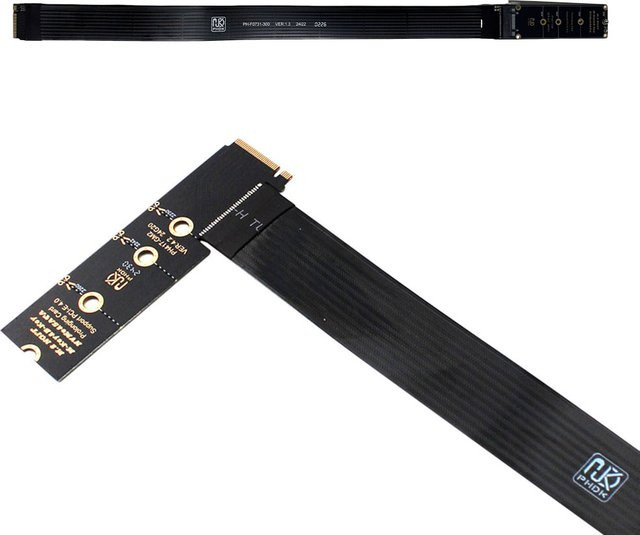 ALLOYSEED NGFF M-Key PCIe 4.0 SSD-Erweiterungskarte für M.2 NVMe SSD in Schwarz - Bild 1