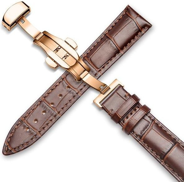 Uhrenarmband Kalbsleder, Alligatorleder, Herren - Bild 1