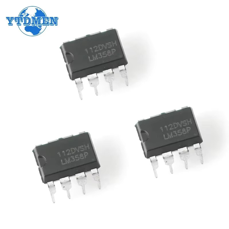YTDMEN LM358 LM358P Operationsverstärker DIP8 IC Chip Kit in Schwarz - Bild 2
