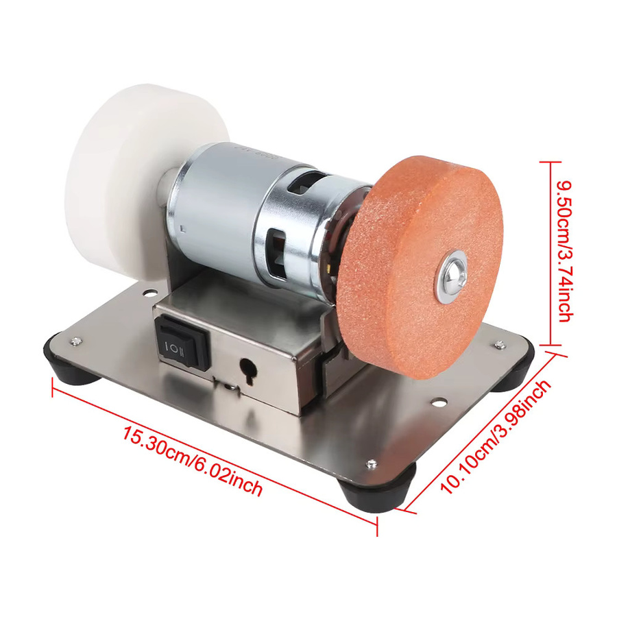 MachineArtifact Mini Elektrische Schleifmaschine mit Doppelschleifer für Grob- und Feinschleifarbeiten - Bild 3