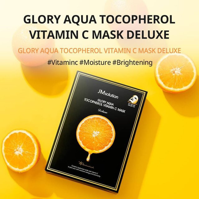 JMsolution Glory Aqua Tocopherol Vitamin C Maske Plus Set, 30 ml x 10 Stk. - Bild 1