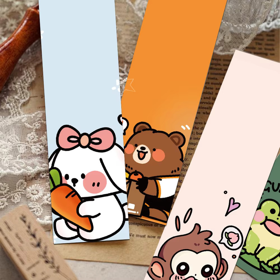 30 Stück kreative Lesezeichen mit niedlichen Tier-Motiven Panda und Ente in Multicolour für DIY Schreibwaren und Schule - Bild 3