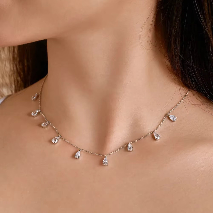 KUTPF Halskette, 925 Silber, Moissanit-Diamant, Damen - Bild 2