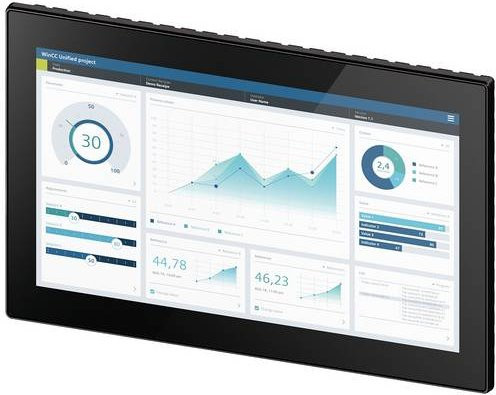 Siemens 6AV2128-3QB36-0AX1 SPS-Bedienpanel in Schwarz mit Ethernet/LAN - Bild 1