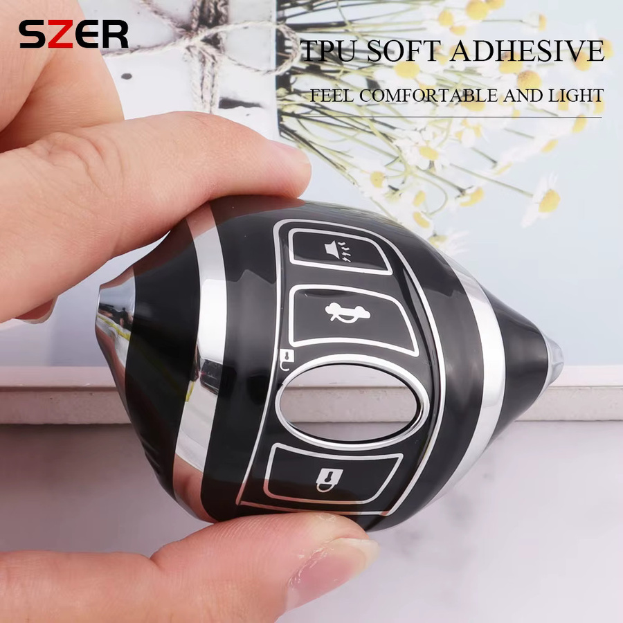 SZER TPU Schlüsselhülle für Subaru Smart Key Fob in Schwarz - Bild 3