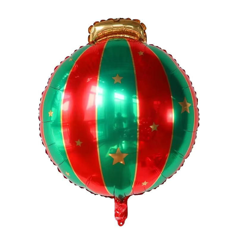 LQVYI 9er Set Runde Weihnachtsballons aus Aluminiumfolie als Partydekoration für Weihnachten und Silvester - Bild 2