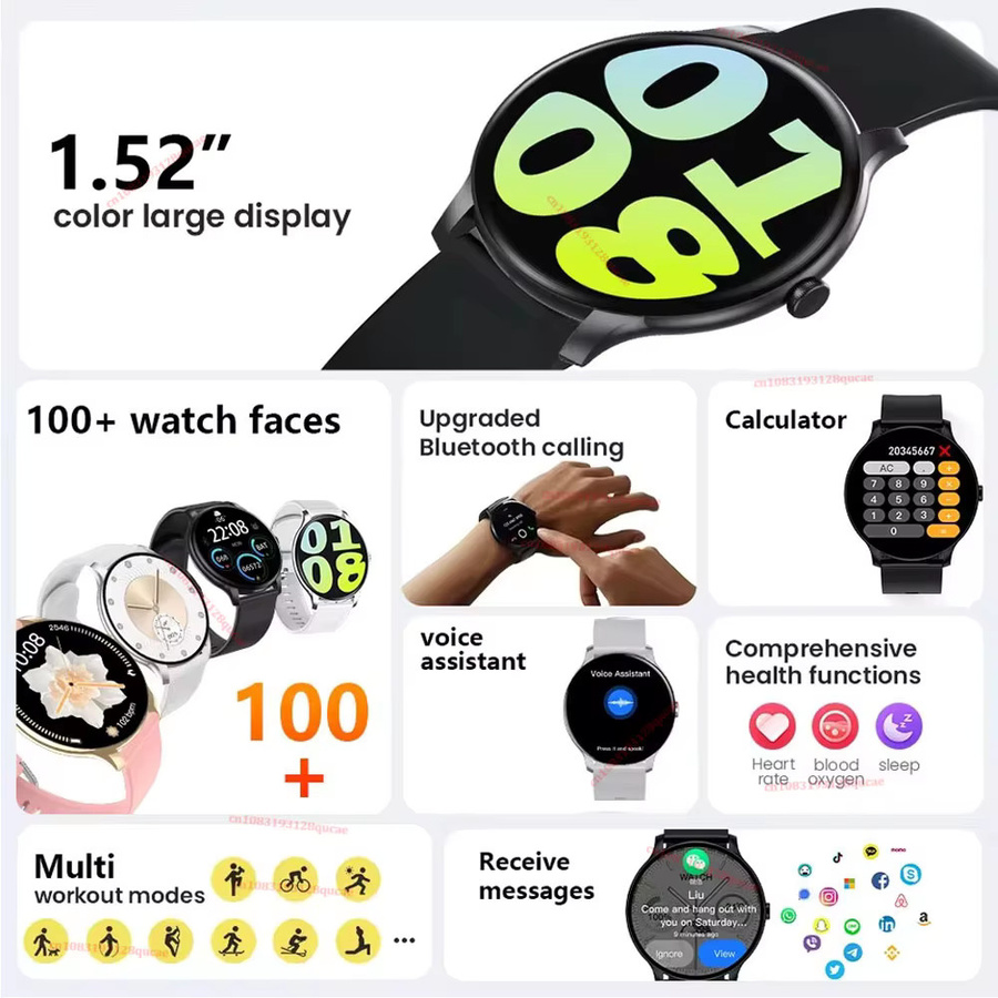Ola Esporte Smartwatch, Silber, Silikon, Damen - Bild 2