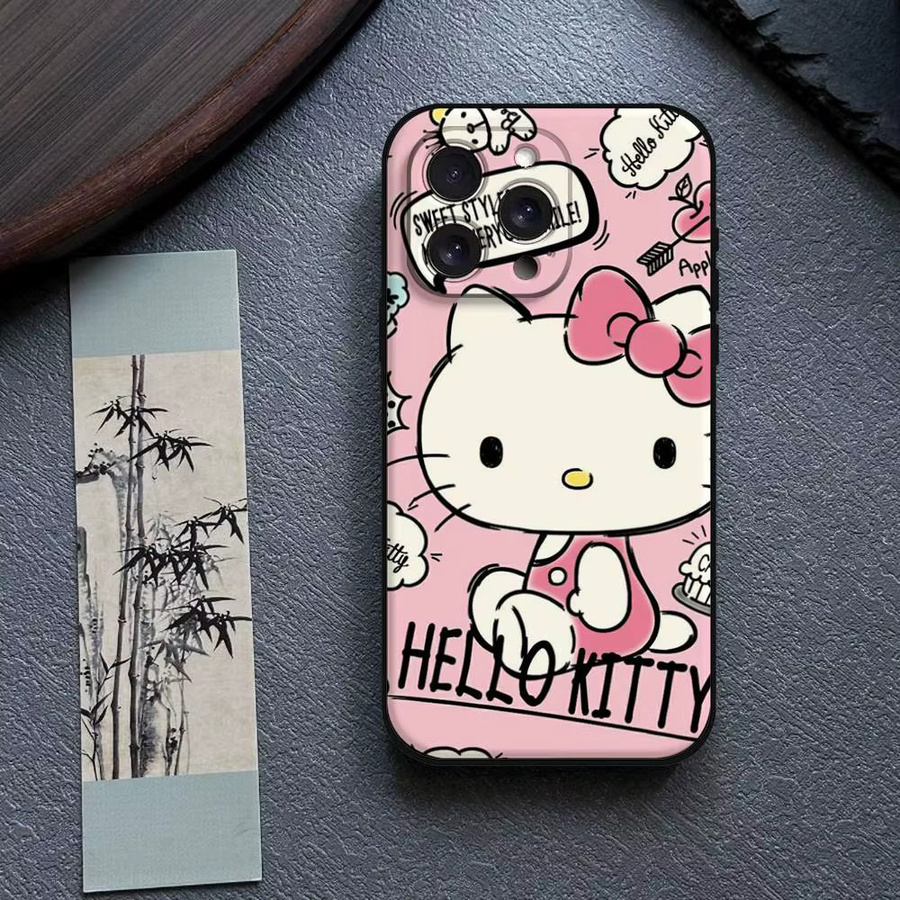 Mesuca H-HelloS-S K-Kitty Handyhülle für iPhone 17 16 15 14 13 12 11 Pro Max Plus Mini aus weichem TPU - Bild 3