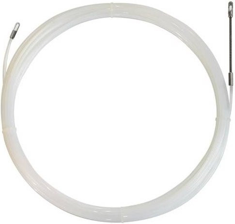 Klauke Nylon-Einziehband mit Kopf und Öse in Weiß - Bild 1