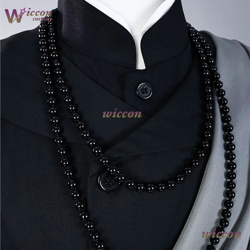 OHaYo Black Butler Undertaker Cosplay Kostüm, Schwarze Robe, Hut, Plüsch / Textil - Bild 4