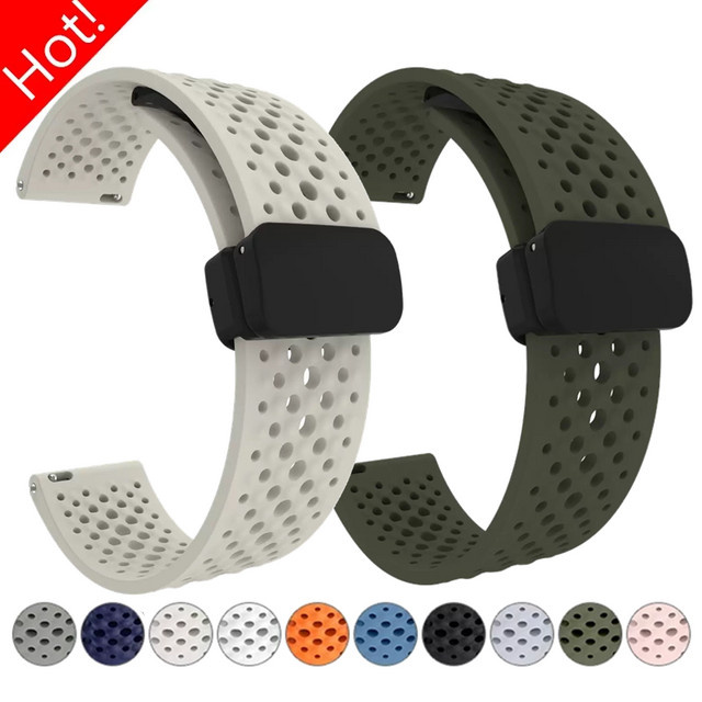 YEELUSEE Uhrenarmband Silikon, Magnetschlaufe, Starlight, Unisex - Bild 1