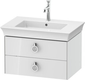 Duravit Waschtischunterschrank White Tulip ohne Aufsatz, Weiß Hochglanz, B/T/H: 41 x 68,4 x 45,8 cm - Bild 1