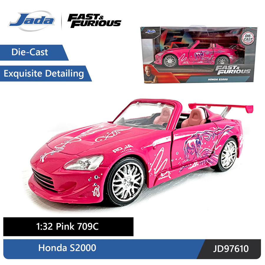 JADA Fast and the Furious Honda S2000, Druckgussmodell, 1:32, Pink - Bild 2