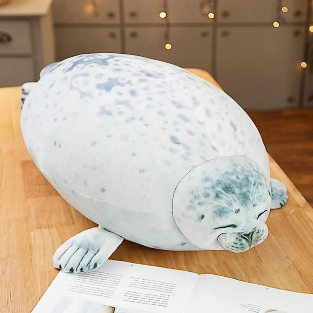 BC Pet Supplies Seelöwen Plüschtier, Weiß, 40cm - Bild 1