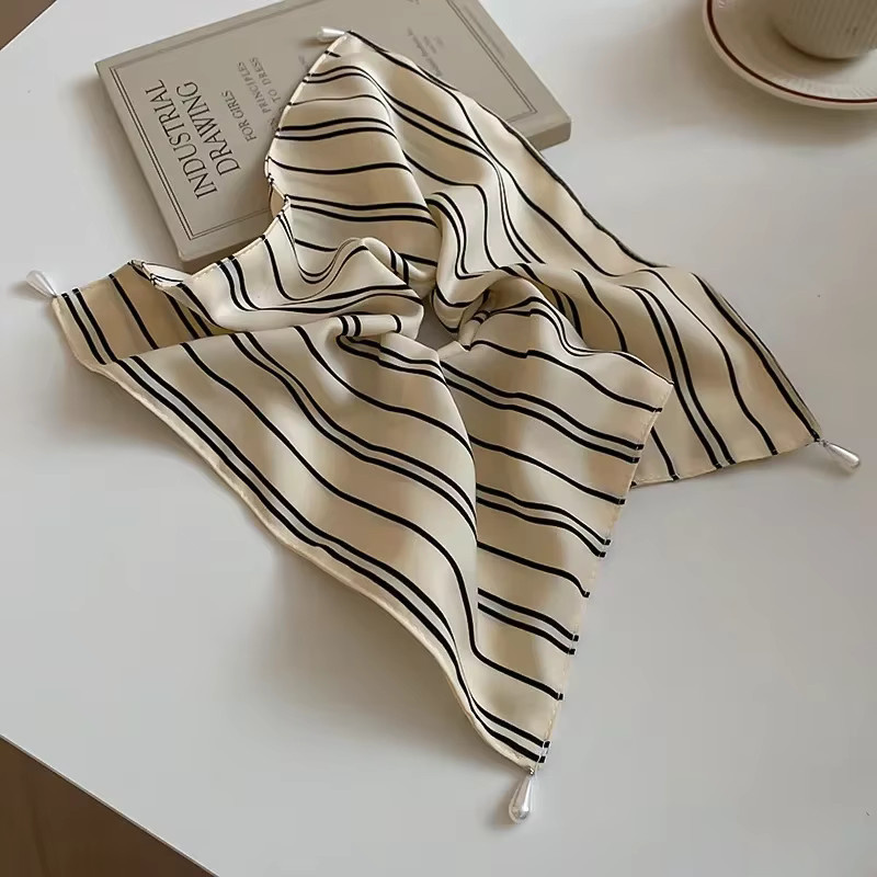 Haarbänder Scrunchies mit Wassertropfen Imitationsperle Anhänger, Damen - Bild 2