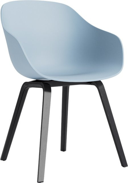 HAY About A Chair AAC 222 mit Armlehnen in Blau und Eiche - Bild 1
