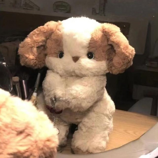 Gute Nacht Hunde-Puppe Plüschpuppe Kissen 30cm für 6-12 Jahre - Bild 1