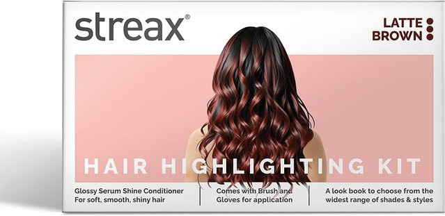 Streax Mini Highlight Kit Lattebraun Haarfarbe, Damen, 75g, beige - Bild 1