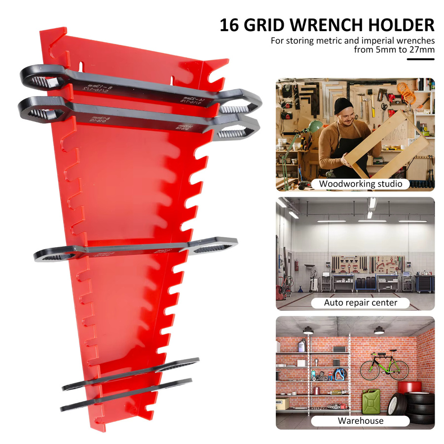 Hands DIY Schlüssel Organizer Set 2er Pack Wandmontierte Halterung für Garage und Haushalt in Grün, Schwarz und Rot - Bild 3