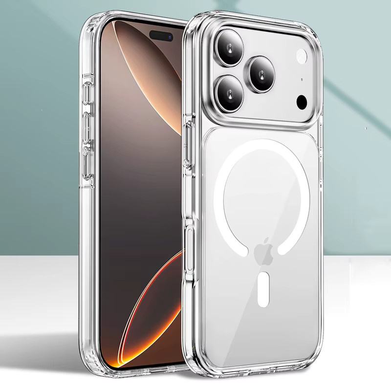 Ricestate MagSafe Magnethülle für iPhone 17 16 15 14 13 12 11 Pro Max 17 Air 16e Transparent mit Anti-Drop Schutz und Wireless Charging Unterstützung - Bild 5