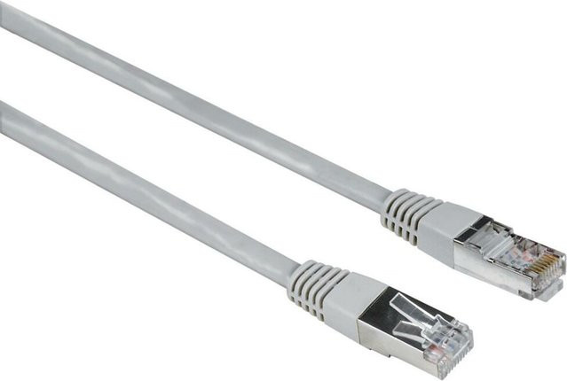 Hama Netzwerkkabel CAT-5e F/UTP Ethernet LAN Patchkabel Grau 15 m - Bild 1