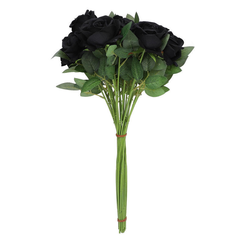 50 Stück Künstliche Rosen von KONNWEI in Rot, Realistisch Aussehende Langstielige Rosen für DIY Hochzeitssträuße - Bild 1