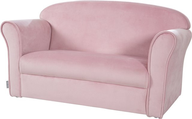 Roba Kindersofa 2-Sitzer mit Armlehnen in Mauve, B/H/T: 78 x 39 x 43 cm - Bild 1