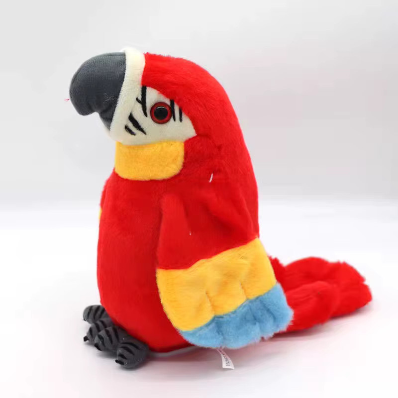 Andralyn Sprechender Ara-Papagei, Stofftier-Plüschtier, elektronische Aufzeichnung, animierter Vogel - Bild 2