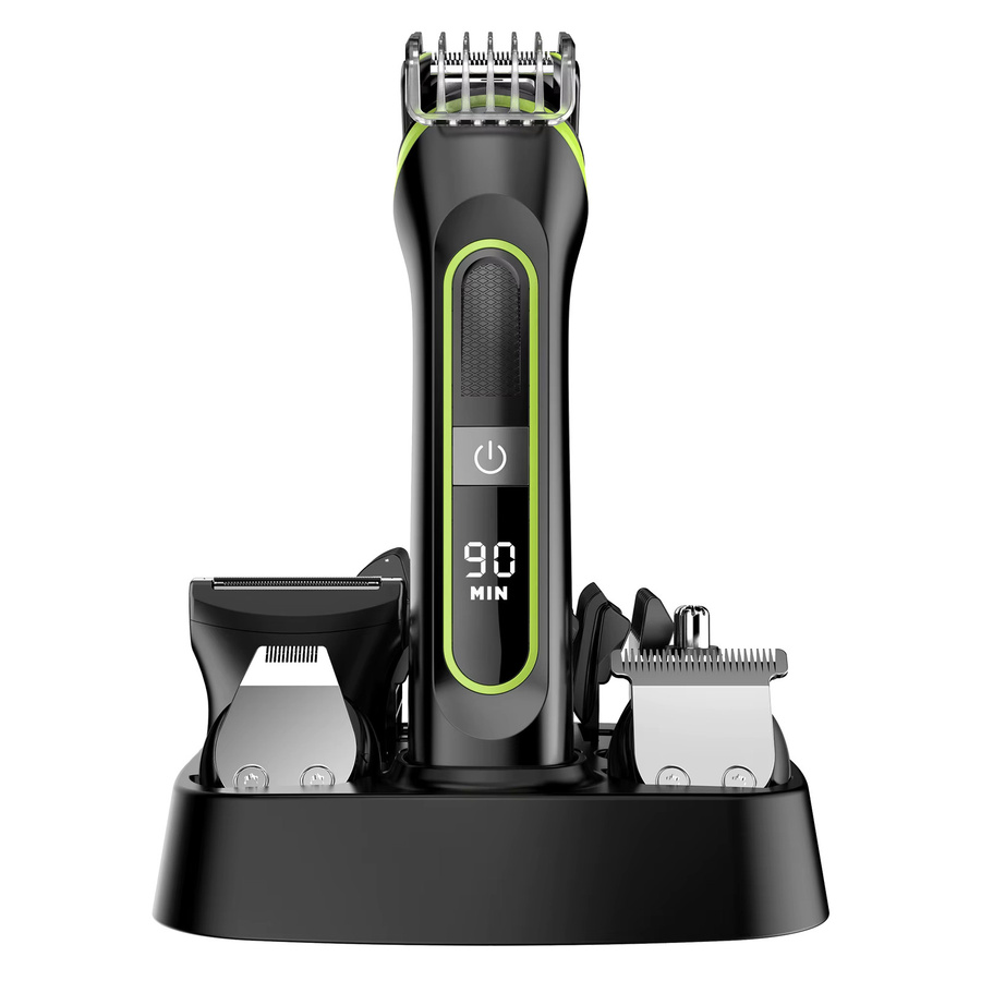 Hatteker Professioneller Haarschneider in Schwarz mit LCD-Bildschirm und USB-Ladestation - Bild 3