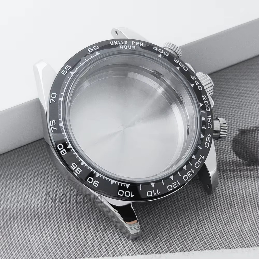 Neiton Uhrengehäuse Edelstahl, 39 mm, Schwarz, Herren - Bild 2