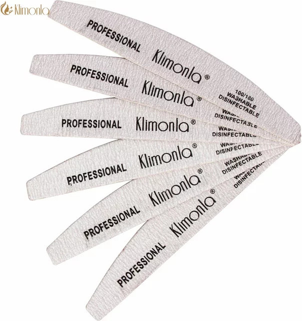 klimonla Holz Nagel Feilen, 100/180 Grit, 10 Stück, Unisex - Bild 1