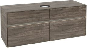 V&B Waschtischunterschrank Collaro mit Waschtisch und LED-Beleuchtung B/T/H: 140 x 54,8 x 50 cm - Bild 1