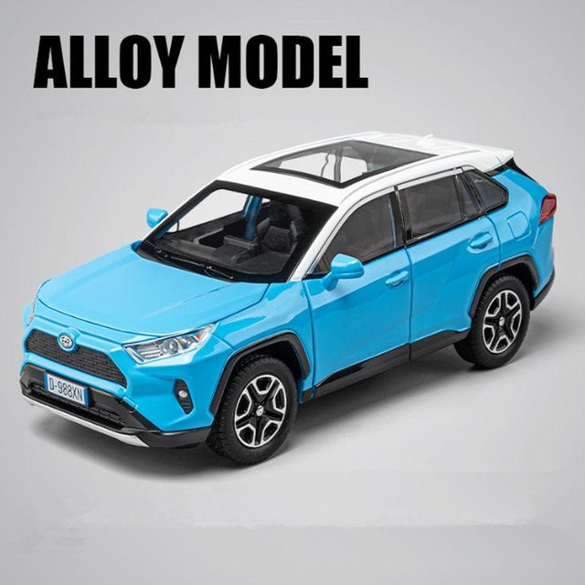 Linyi toy car Rav4 Suv Legierung Auto Modell, 1:24, Metall, mit Licht und Ton - Bild 1