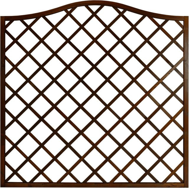 Sichtschutzzaun-Element Nancy von Andrewex aus Kiefernholz in Braun, 3-fach lasiert, B: 180 cm, H: 164 cm - Bild 1