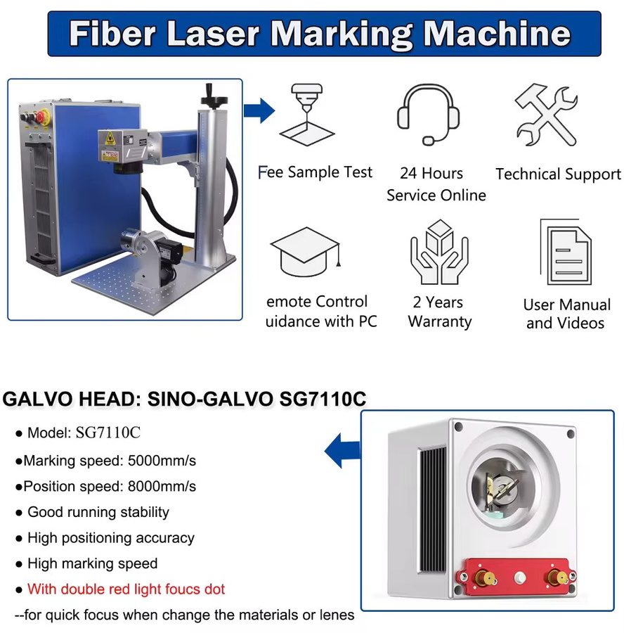 ACHI JPT Mopa Faserlasergravurmaschine 200W für Metall, Gold, Silber und Edelstahl zur Lasergravur, zum Schneiden und zur Farbmarkierung - Bild 3