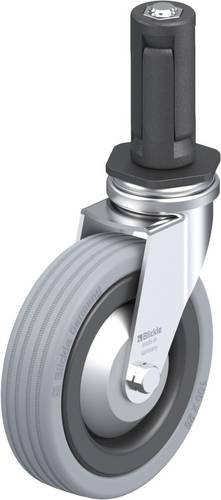 Blickle LRA-VPA 100G-FA-ER03 Lenkrolle mit Rad-Durchmesser 100 mm und einer Tragfähigkeit von 70 kg in Grau und Schwarz - Bild 1