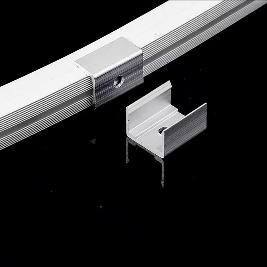 YSRSAI LED Neon Rohr Halter Clips aus Aluminium und Silikon in Silber für WS2811 WS2812B Streifen Licht - Bild 4