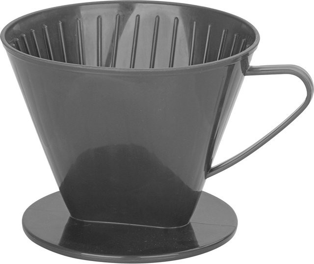 Fackelmann Filterhalter Nr. 2 für Kaffeefilter aus Kunststoff, rund, schwarz oder grau, spülmaschinenfest - Bild 1