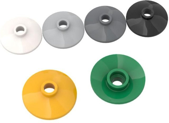 Yiran toy Runde 2x2 Scheiben Bausteine Einzelteile 10-teiliges Set - Bild 1