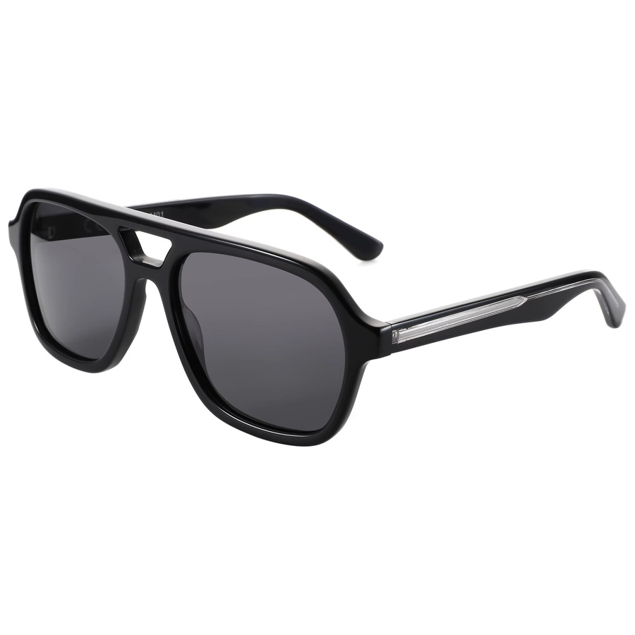 ZENOTTIC Sonnenbrille Aviator, Vollrand, Acetat, Schwarz, Unisex - Bild 2